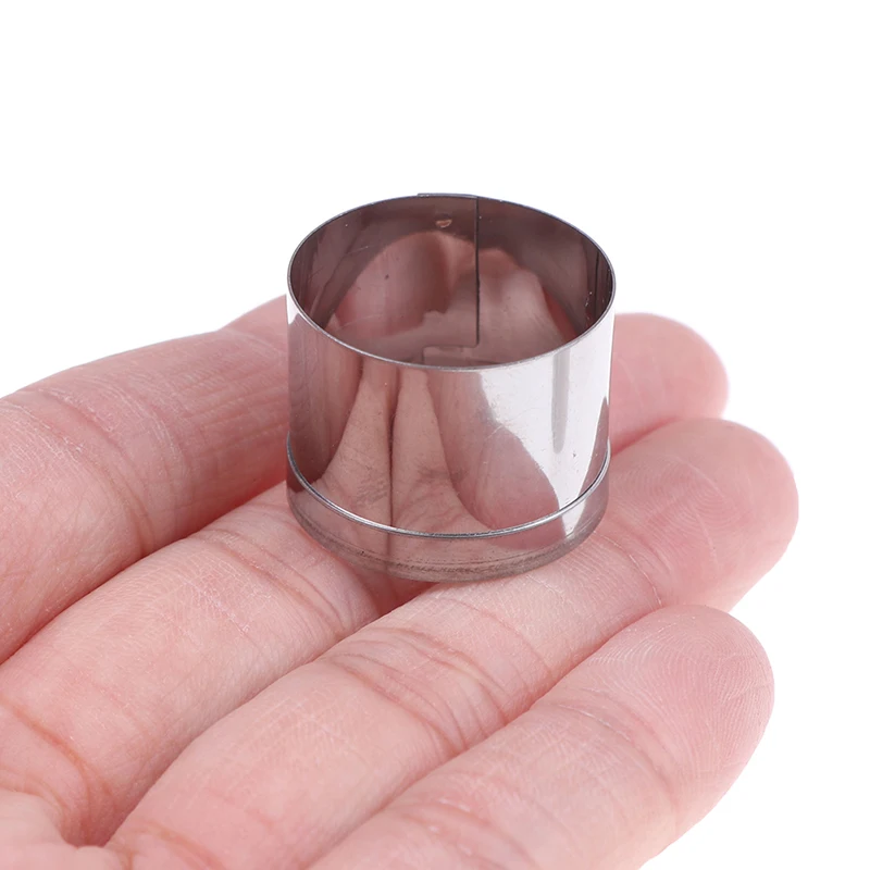 Polymer Clay Cutter Pottery Clay Tools Diy 5Pcs/Set Stainless Steel Round Polymer Clay Cutter Molds Diy Pottery Ceramic Cutting Mould Tools