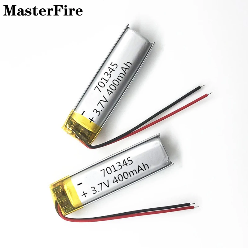 

4x 701345 400mah 3.7V Lithium Polymer Battery For Bluetooth Earphone Voice Recorder LED Light Rechargeable Li-polymer Batteries