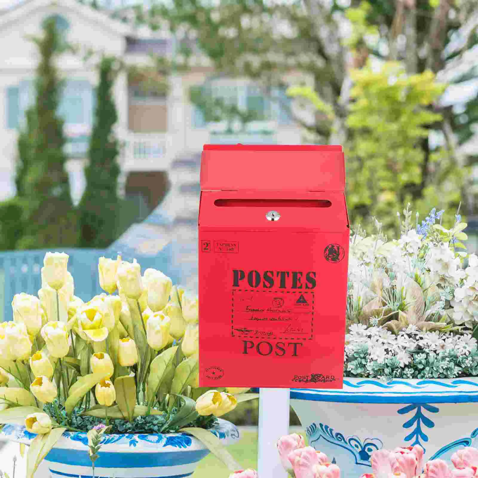 Vintage Letter Mail Post Box Outdoor Metal For Mail