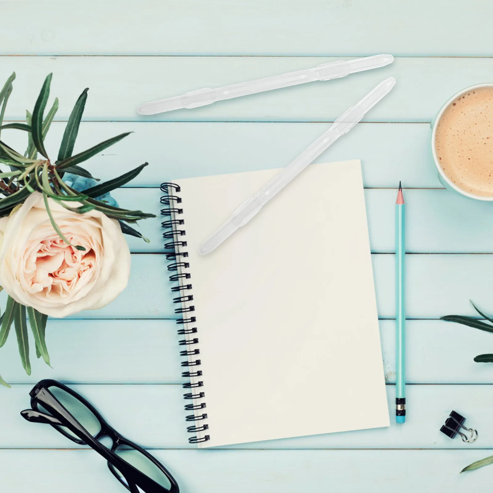 20Pcs 플라스틱 더블 홀 바인더 클립 노트북 인서트 스파인 빗 루스 리프 바인더 메커니즘 사무실 DIY 액세서리