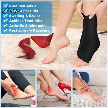Impacco di ghiaccio riutilizzabile per piedi per fascite plantare Calzino rinfrescante Terapia calda e fredda Confezione di piedi in gel per alleviare il dolore alla caviglia Artrite