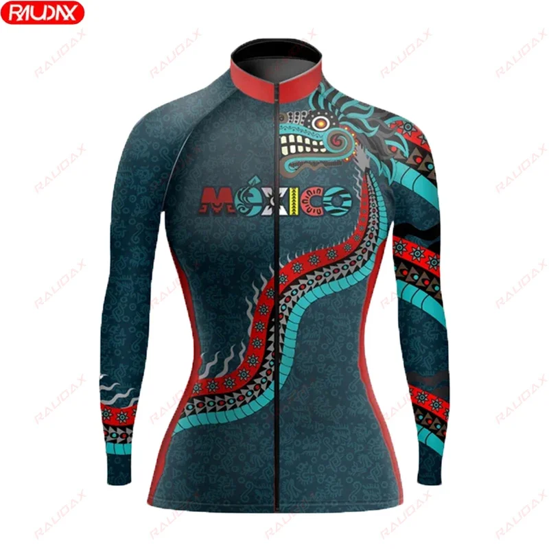 Autumn Women's Bicycle Long Sleeve Road Bicycle UV Protection Cycling Suit Spring Competition Professional Team Jersey