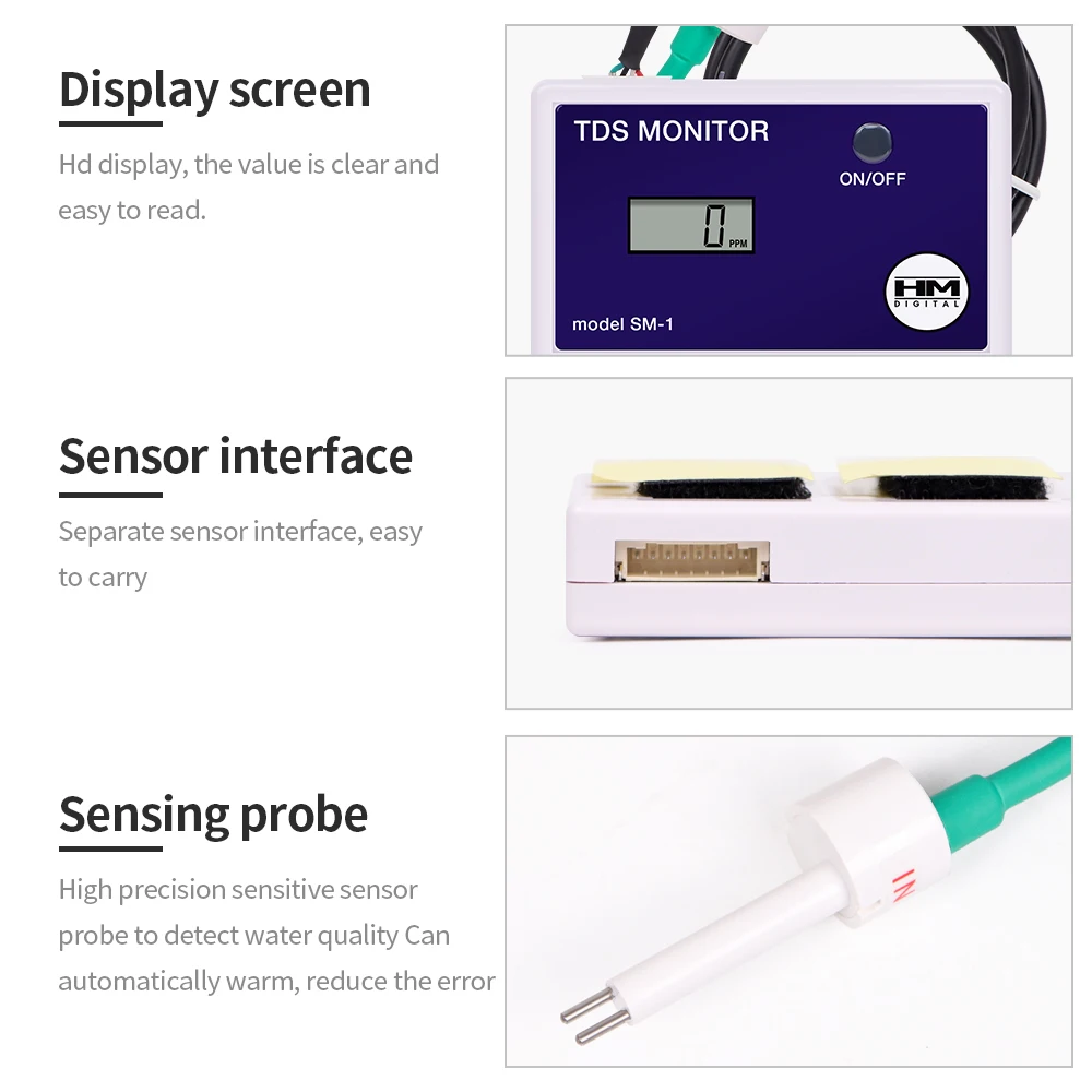 LCD-Digital-TDS-Messgerät, Wasserqualitätsmonitor, zur Bestimmung der Gesamtmenge an gelösten Stoffen im Wasser, Filter-PPM-Messgerät für Aquarien, Schwimmbecken und Trinkwasser. – Detail 9