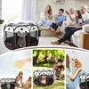 Foldable Pet Tent Durable Grip Cat House Oxford Cloth Octagonal Pet Fence Portable Outdoor Small Dog Cages Cat Fences for Winter 3