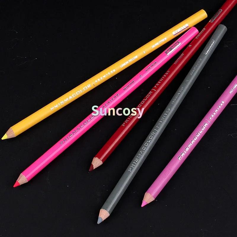 미국 PRISMACOLOR 프리미어 컬러 연필 다채로운 리드/배럴 어린이를위한 파스텔 연필 아티스트 드로잉 그림 미술 용품