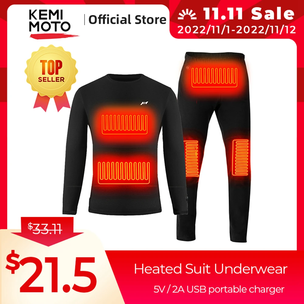 Heated Motorcycle Clothing Men Motorcycle Underwear Heated Heated