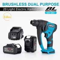 Brushless Cordless Electric Drill Rotary Hammer 4 Modes Drill Demolition Hammer Rechargeable Power Tool for Makita 18V Battery 1