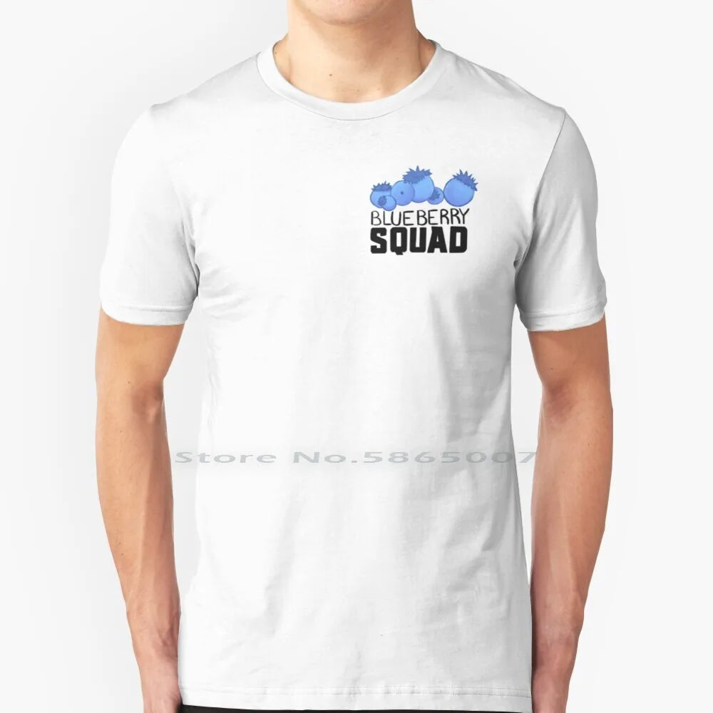 Maglietta Della Squadra Di Mirtilli 100% Cotone Mirtillo Squad Destiny 2 Videogiochi Player Gaming Mirtilli Fps Big Size 6Xl Tee Gift