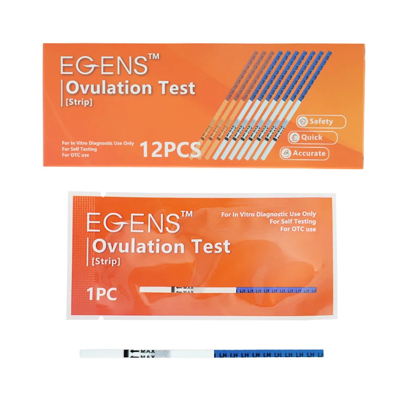 EGENS 12PCS LH Ovulation Test Strips Kit Ovulation Test First Response Strips Urine with urin