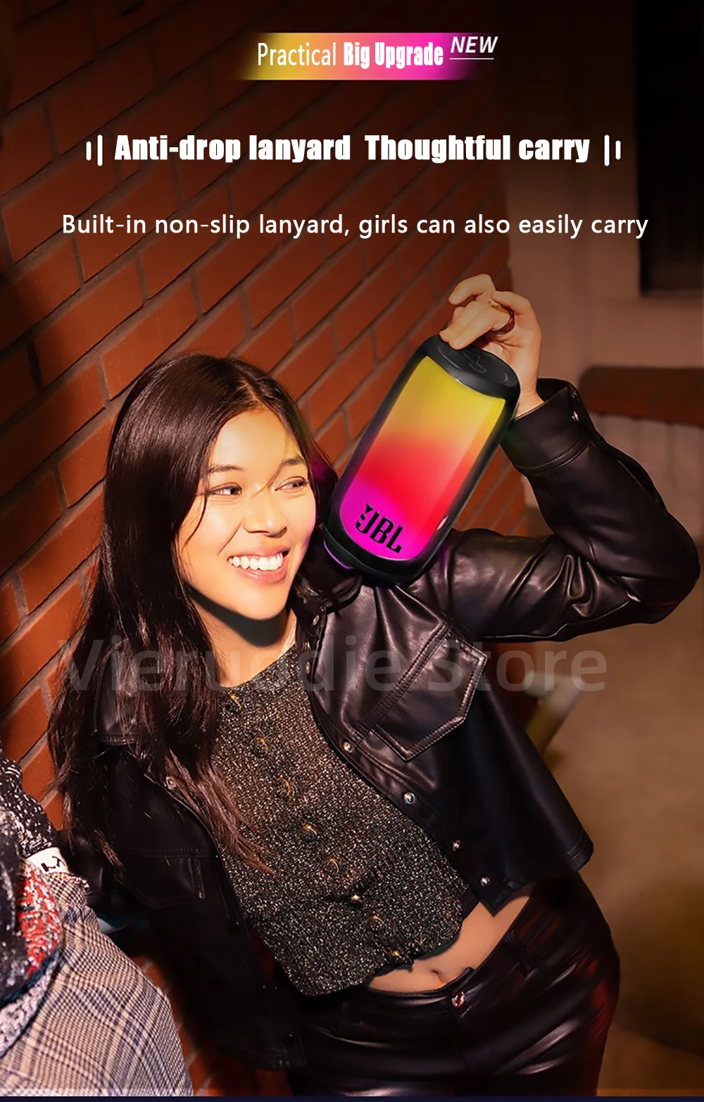 JBL Pulse 5 Portable Bluetooth speaker with light show description image 8