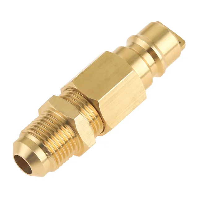 1Dc-Os Sárgaréz 3/8 "Hím Fáklya Természetes Tömlő Adapter Földgázsá Alakítva 3/8" Gyors Leválasztó Dugó Illesztése Szivárgó, Kiváló Minőségű - Image 2