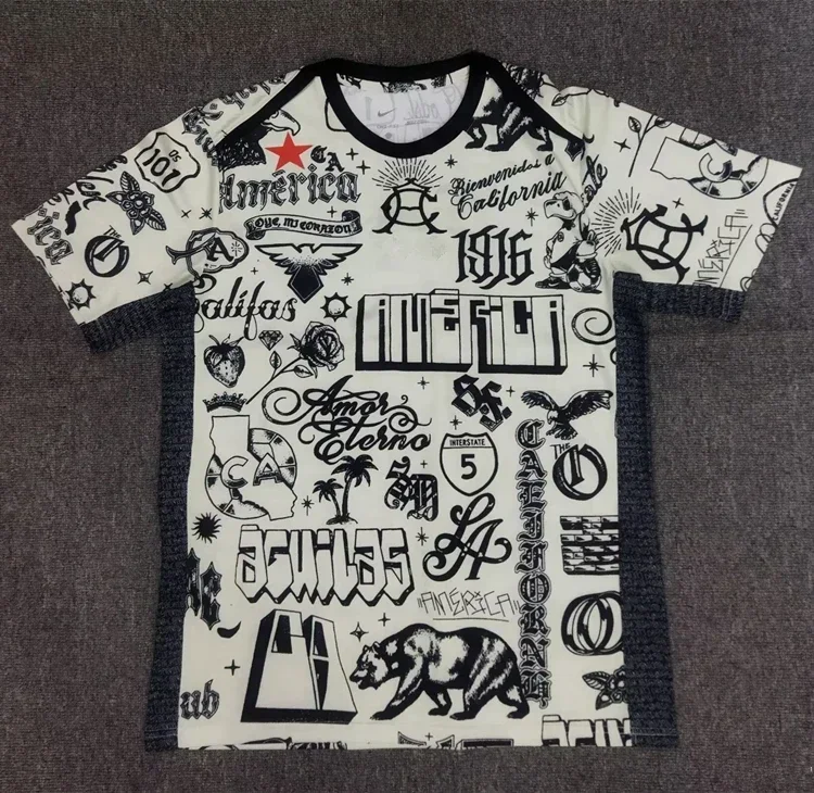 24/25 nuevo Club América camisetas de fútbol camiseta Vintage