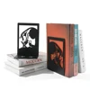 2Pcs Style Black Cat Book Ends Heavy Book Iron Bookends Gift for Book Loves Home Desk Book Rack Office Supplies Stand Iron 4