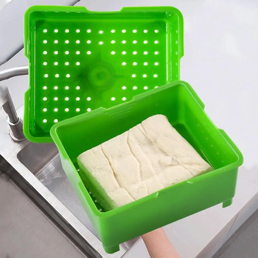 1pc DIY Plastic Homemade Tofu Maker Press Mold Kit Tofu Making Machine Set Soy Pressing Mould With Cheese Cloth Cuisine tofu mold