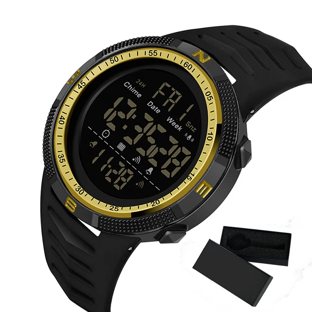 2022 New Digital Men Sports Fashion Watch Calendar Chronograph Alarm Clock 50M Waterproof Military Wristwatch Relogios Masculino 