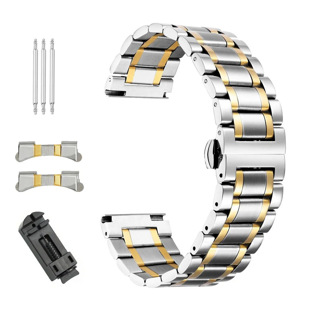 Sleek Stainless Steel Quick Release Universal Watch Strap
