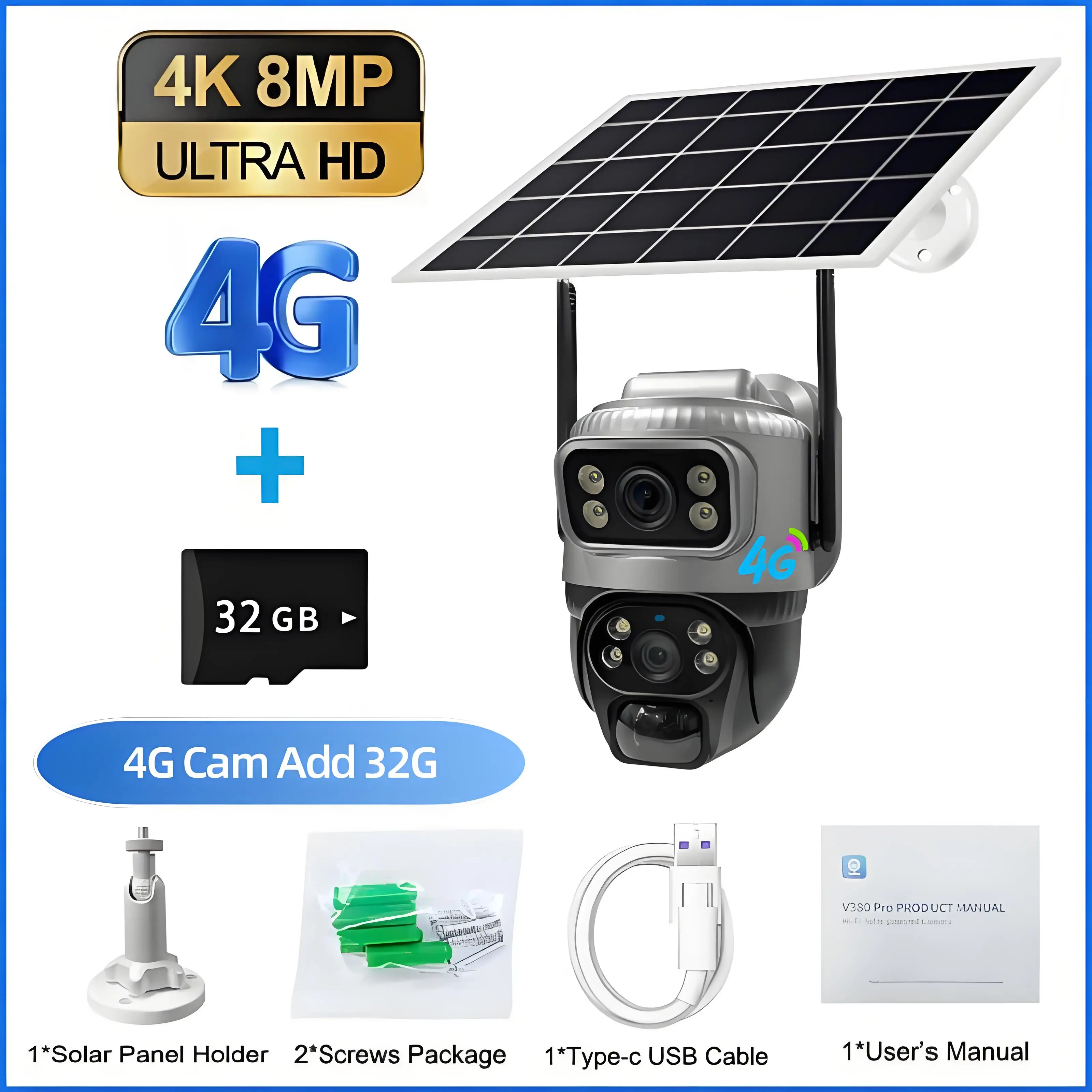 4G Cam Add 32G Card