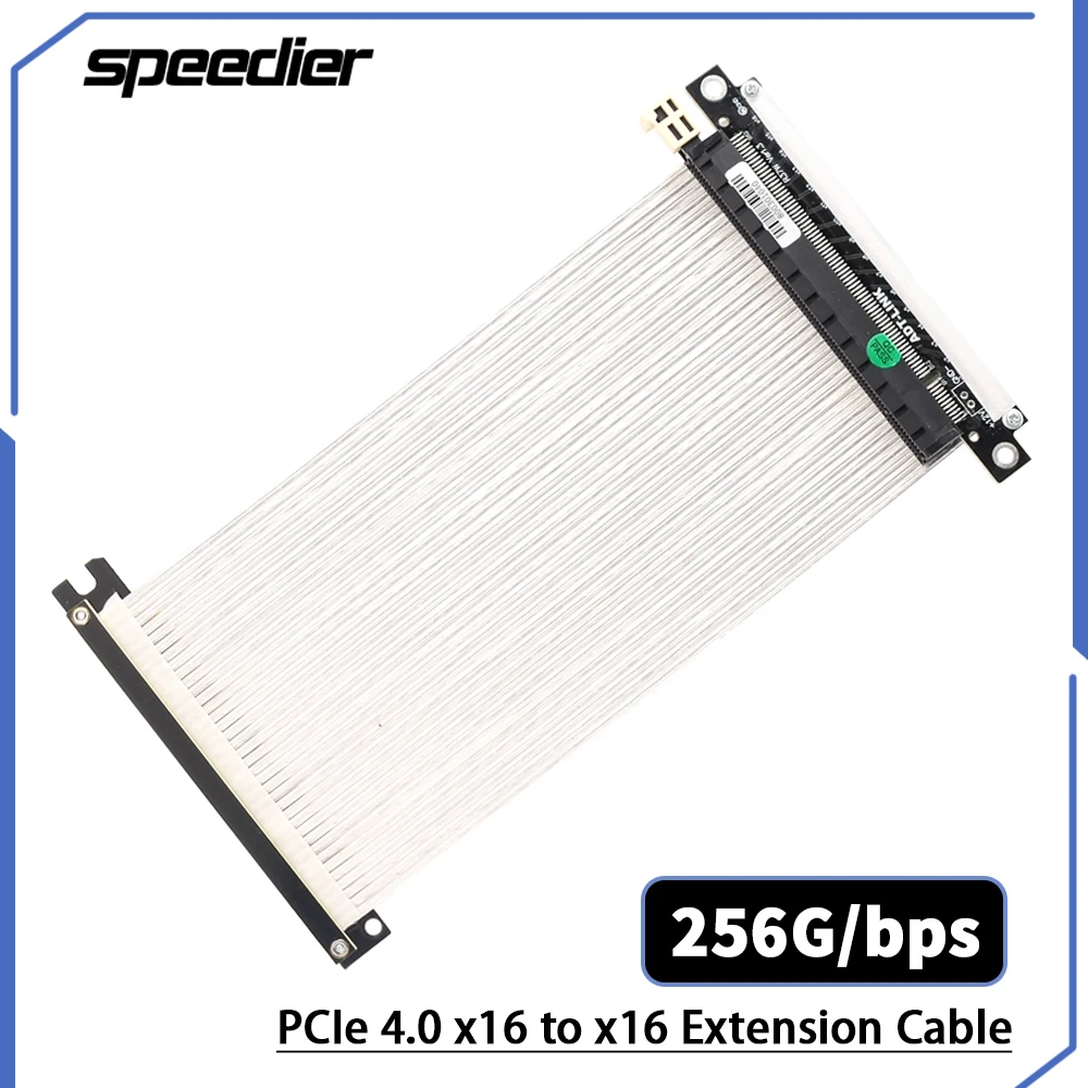 Dupla Reversa Pcie Riser Cabo 4.0 X16 Pci Express Extensor Flexível Alta Velocidade Gup Riser Cabo para Itx a4 Case