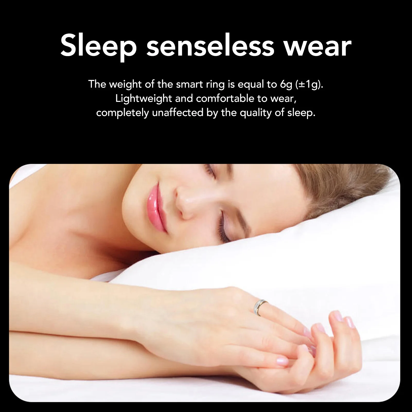 Smart Health Ring on finger