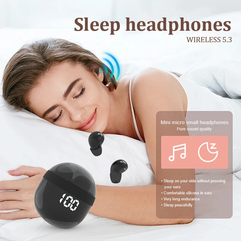 รูปสินค้า หูฟังไร้สาย True Wireless 5.3 ตัดเสียงรบกวน ควบคุมสัมผัส