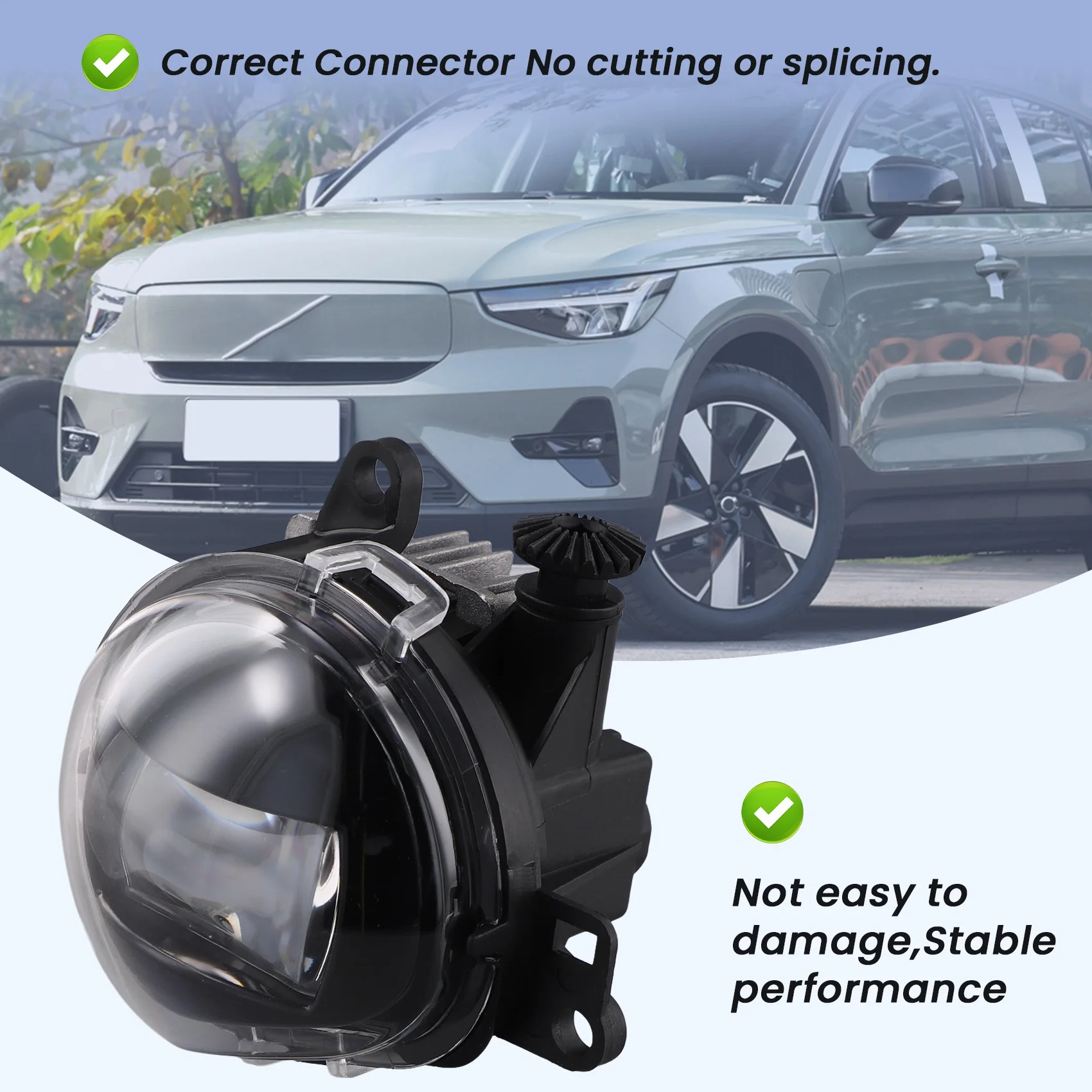 볼보 S90 V90 2021-2024 XC40 C40 자동차 안개등 어셈블리용 M93K-자동차 전면 범퍼 안개등