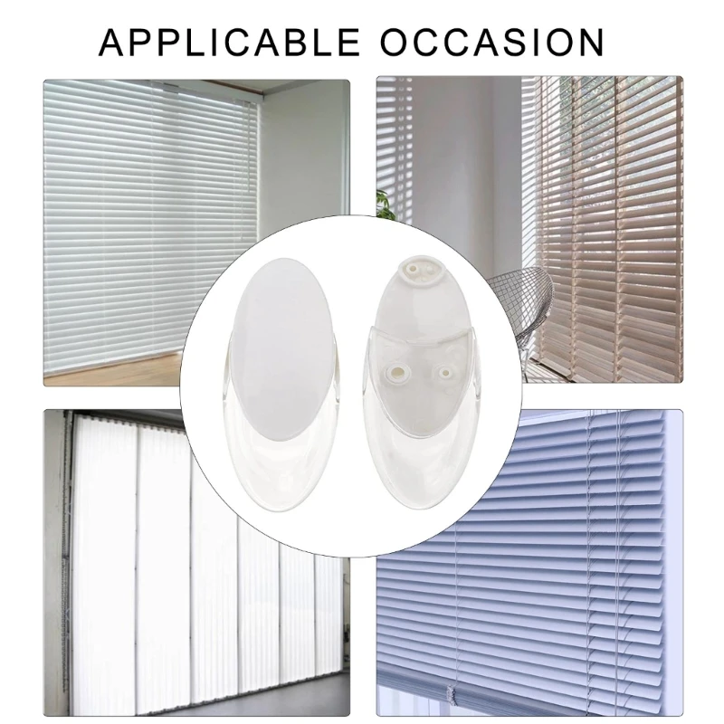 Set of 8Pcs Plastic Roller Blind Cord Weights Handle for Vertical Blinds and Curtain Control Pull Beads Chain Pendants