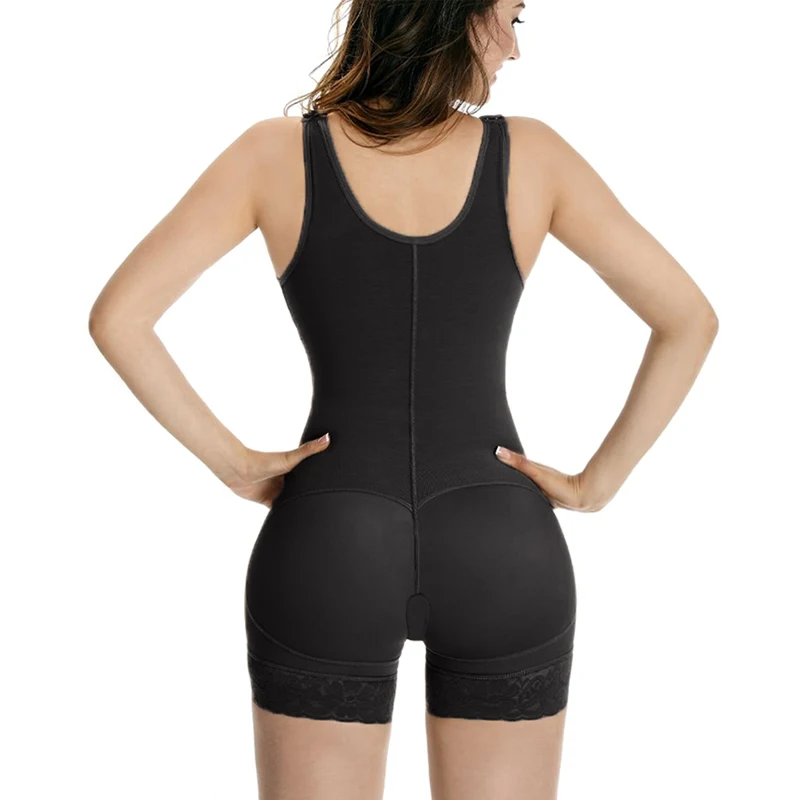 Women'S Waist Trainer Body Shaper Flatten Abdomen Front Closure Charming Curves Short Leg Shaper BBl Post Op Surgery Supplies