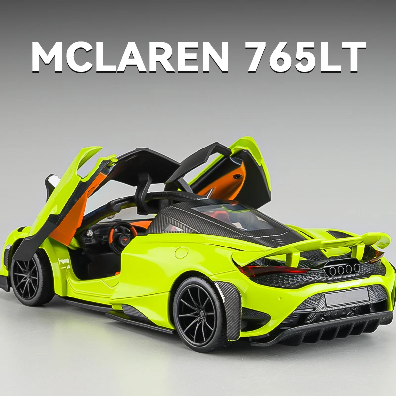 

Модель автомобиля McLaren 765LT из металлического сплава, 1:24