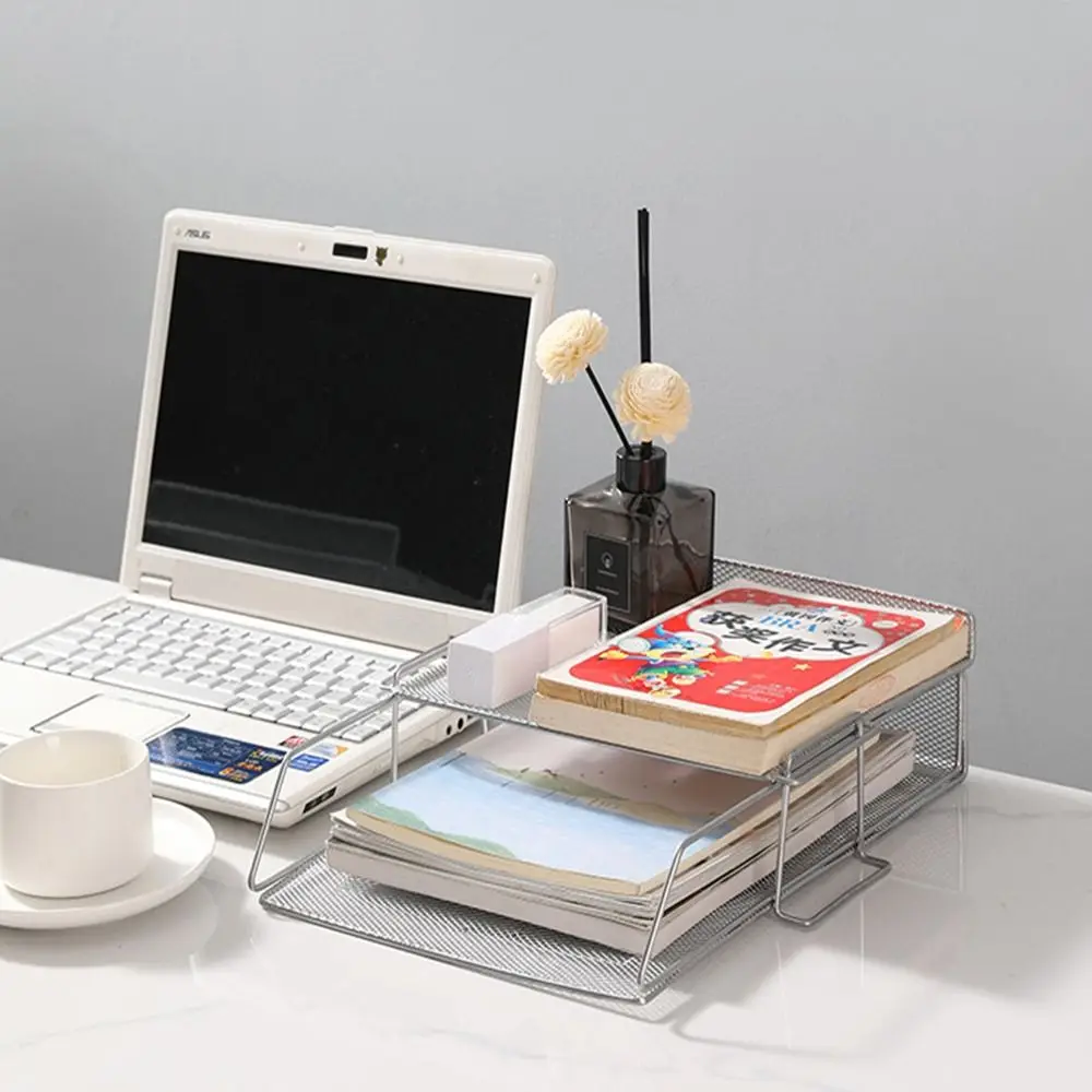 File Organizer Storage Rack Desktop Stackable Fashion Minimalism A4 File Tray storage racks file organizer