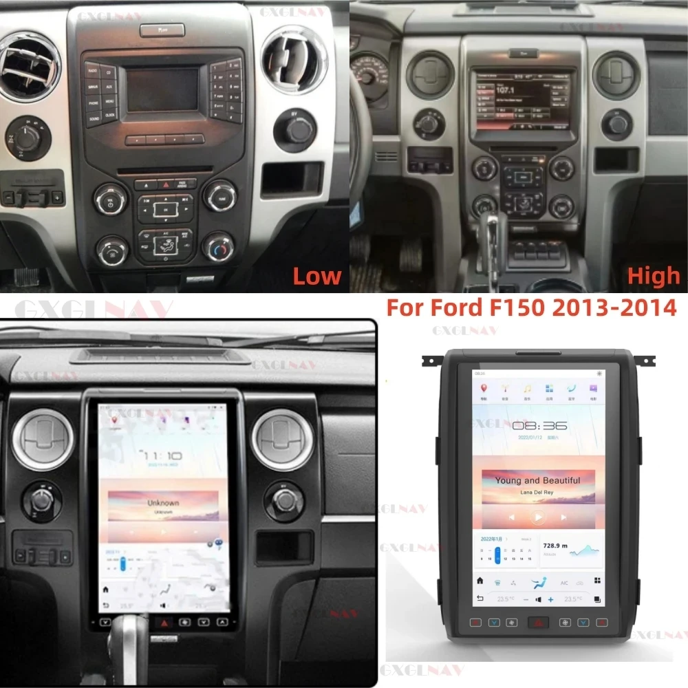 

14.4 Inch Android 11 Car Vertical Screen Radio For Ford F150 2013 2014 GPS Carplay Car Multimedia Video Player Stereo Head Unit