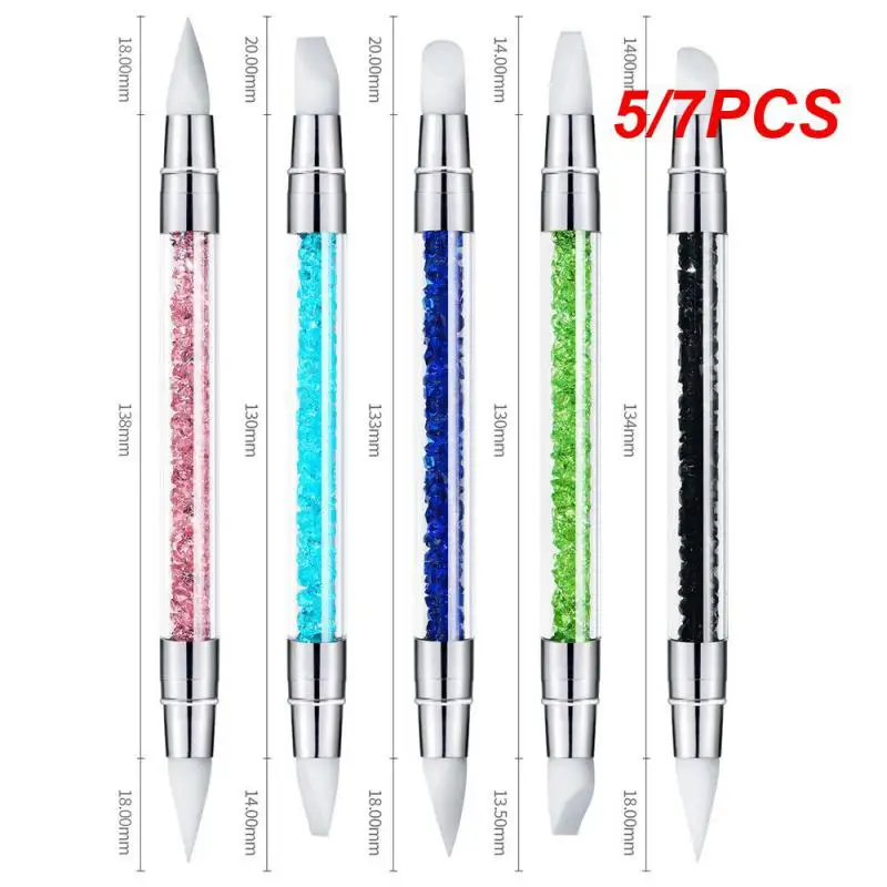 

5/7 шт., силиконовые скульптурные кисти для ногтей