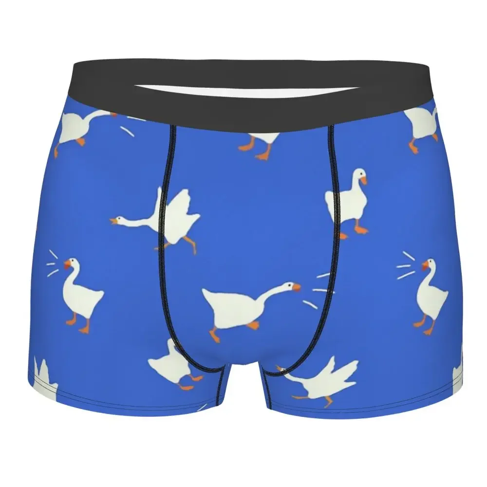 

Blue Untitled Goose Honk Bell Game Internet Meme Underpants Breathbale Panties Man Underwear Print Shorts Boxer Briefs