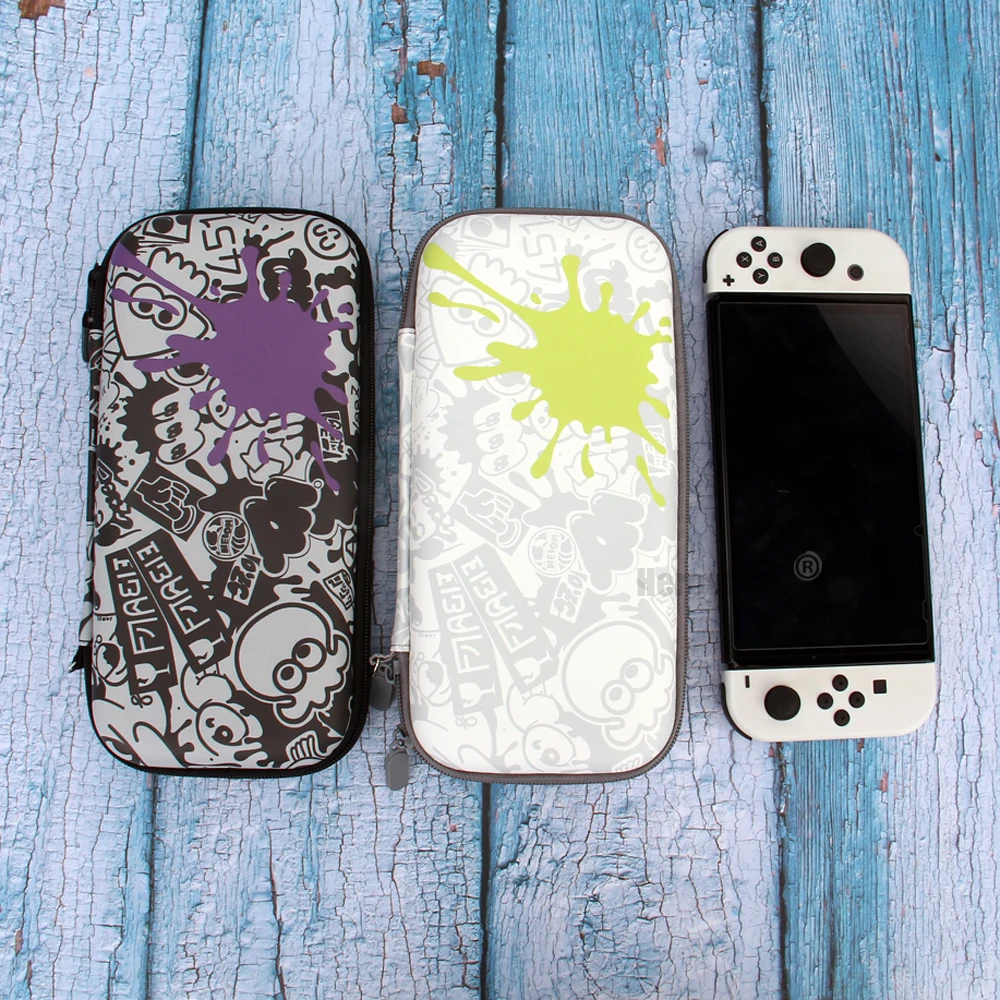 Per Nintendo Switch/ Switch Oled Console Custodia Impermeabile Custodia Rigida Switch Splatoon 3 Con 10 Slot Per Schede