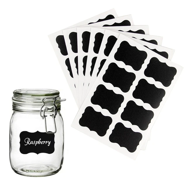 Cookie Jars Apothecary Jars with Lids Includes Chalkboard Labels