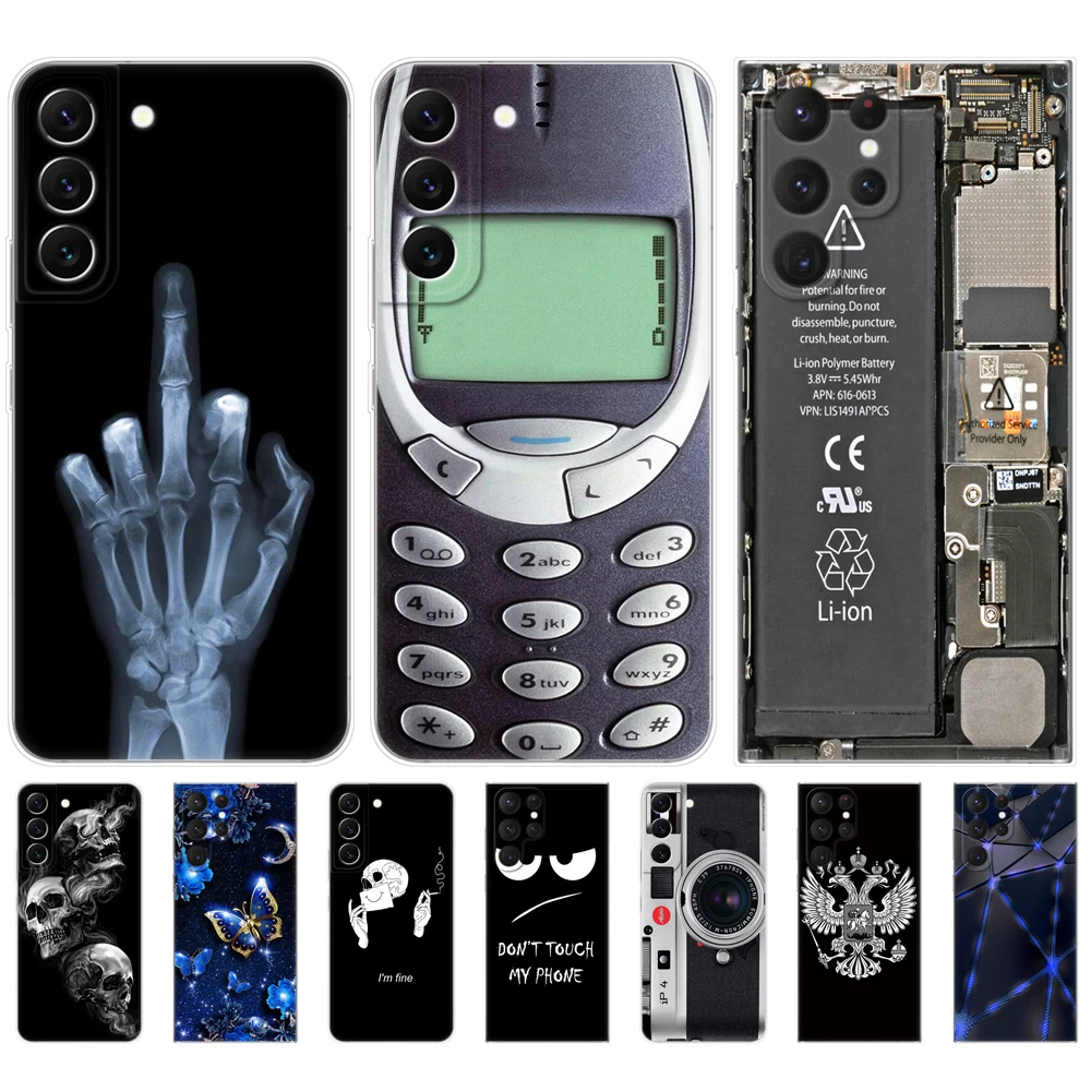 Per Samsung Galaxy S22 | S22 + | Custodia S22 Ultra 5G Per Samsung S22 Plus Cover Posteriore Per Telefono Galaxy 22 S 22 Paraurti Funda Silicon Tpu