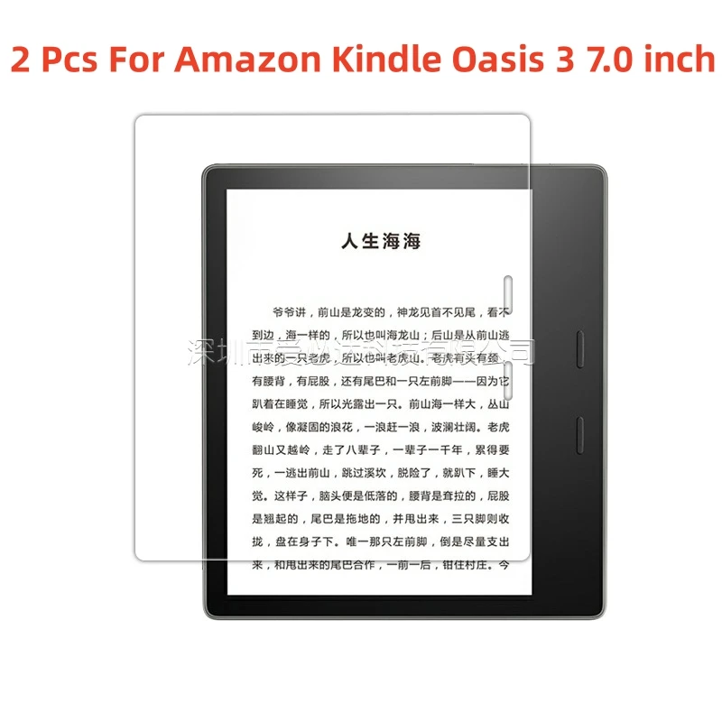 2 Pezzi Di Vetro Temperato Per Amazon Kindle Oasis 3 Pellicola Protettiva Per Schermo Con Taclet Da 7.0 Pollici