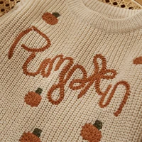 MISOWMNJOY Baby Halloween Sweaters for Girl Boy Knitted Long Sleeve Winter Clothes Pumpkin Pullover Children Jumper Tops Ovesize 5