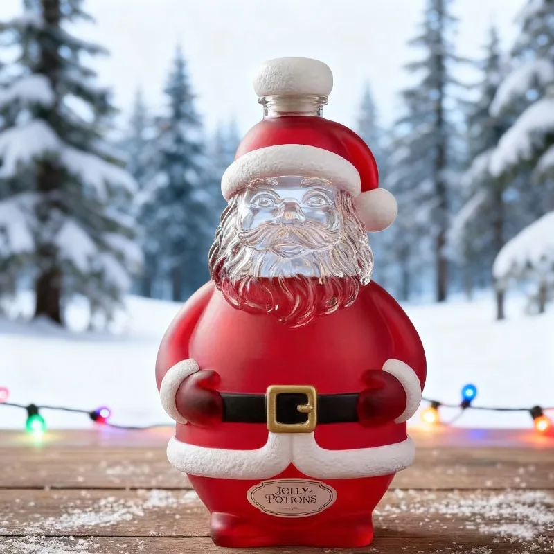 Santa Claus Whiskey Decanter Bottle - Convenient and Practical Home Bar Accessory for Stylish  Entertaining Interesting