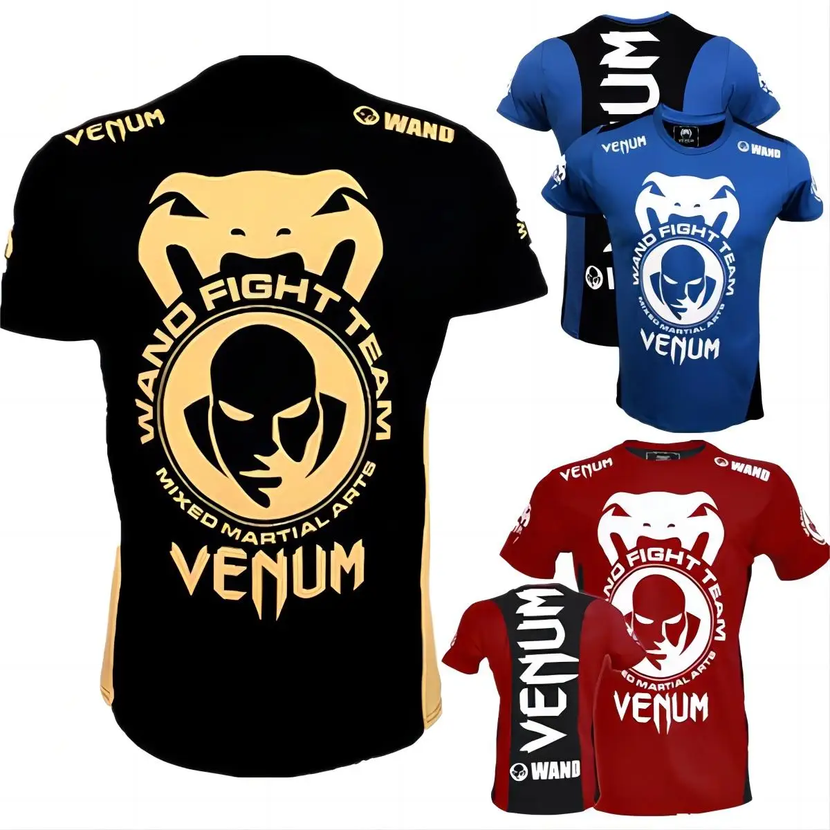 

2023 New Casual Men's Summer Boxing Training Short Sleeve Top 3D Printed Round Neck T-shirt Slim Fit Sports Bottom Shirt