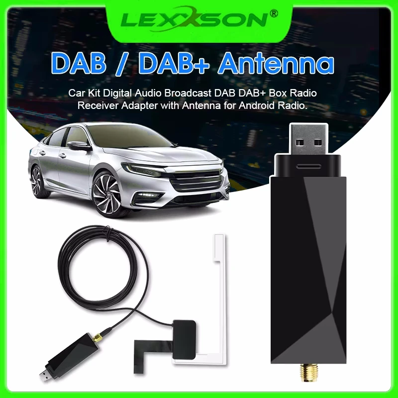 DAB Antenna Universal DAB + Antenna With USB Adapter Dongle For European Android Car Radio GPS DAB+ Stereo Receiver