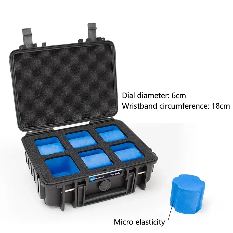 6 Slots Waterproof Moisture-proof Boxes Special Storage of Valuable Watches Organizer Men Storage Watch Case Customizable Logo