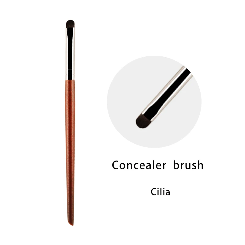 Mydestiny Makeup Concealer Brush 2-Serie Di Manici In Legno-Pennelli Per Capelli Sintetici E Capre Strumenti Per Il Trucco Per Principianti-Cosmetici