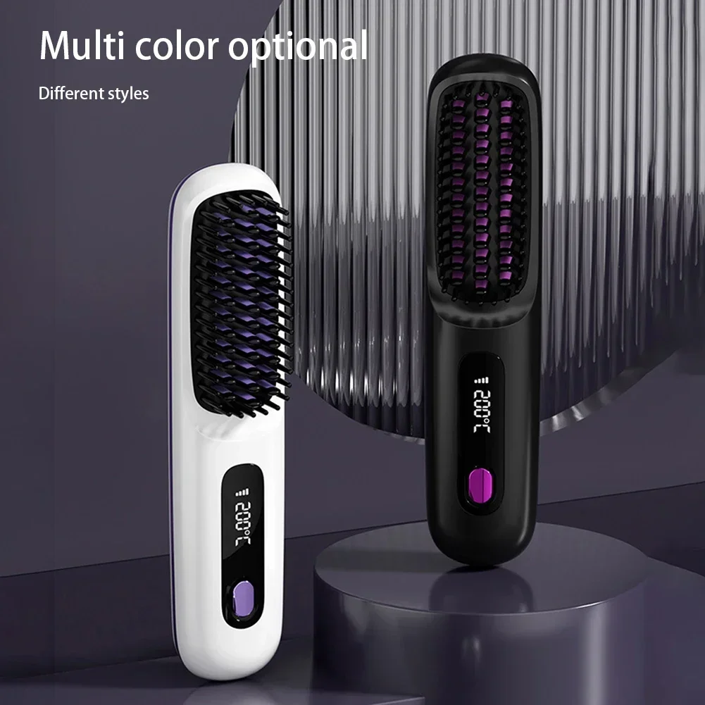 Multi functional straightening comb straightening and rolling dual-use hair straightener smooth and comfortable hair care