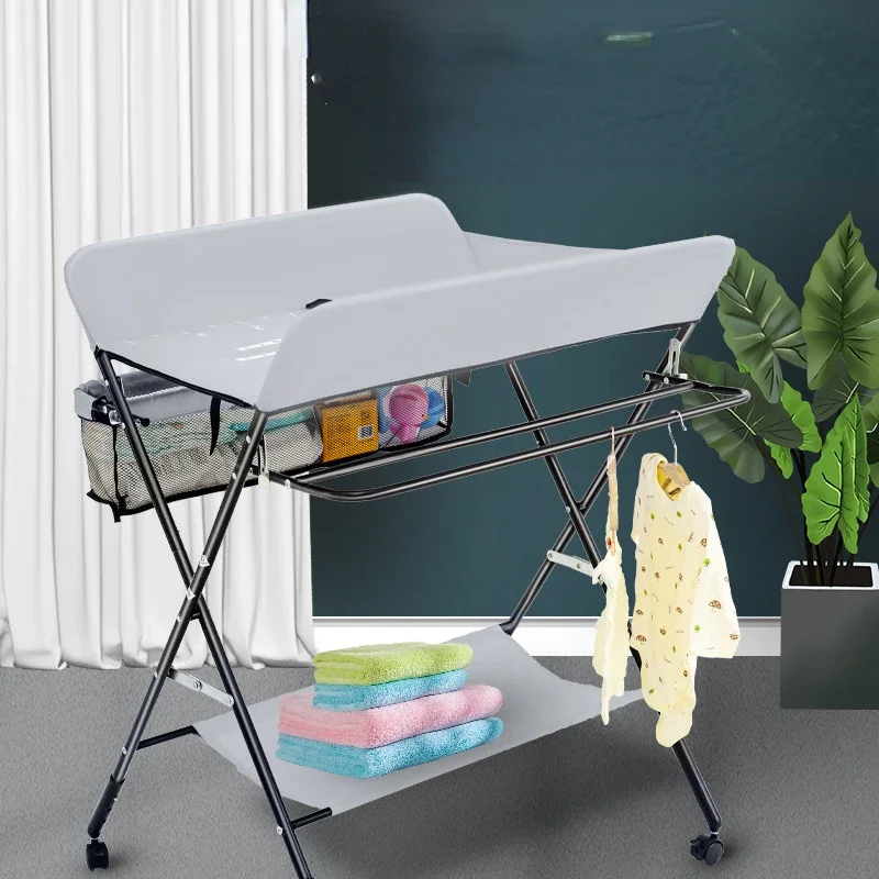 Multifunctional Baby Changing Table-Foldable Newborn Diaper Station Safety Mats Portable Changing Table Available