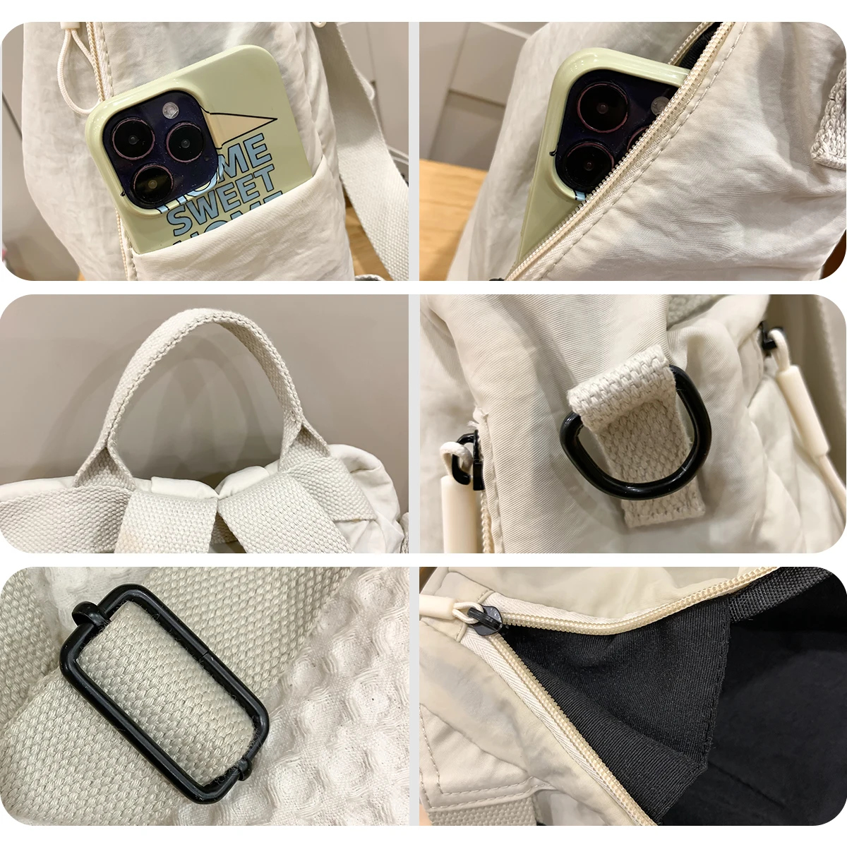 Outdoor Travel Backpack for Women 2025 New College Student Bag Large Capacity Versatile Lightweight Backpack Multi-Functional Daily Work Clothing Shopping Travel Play