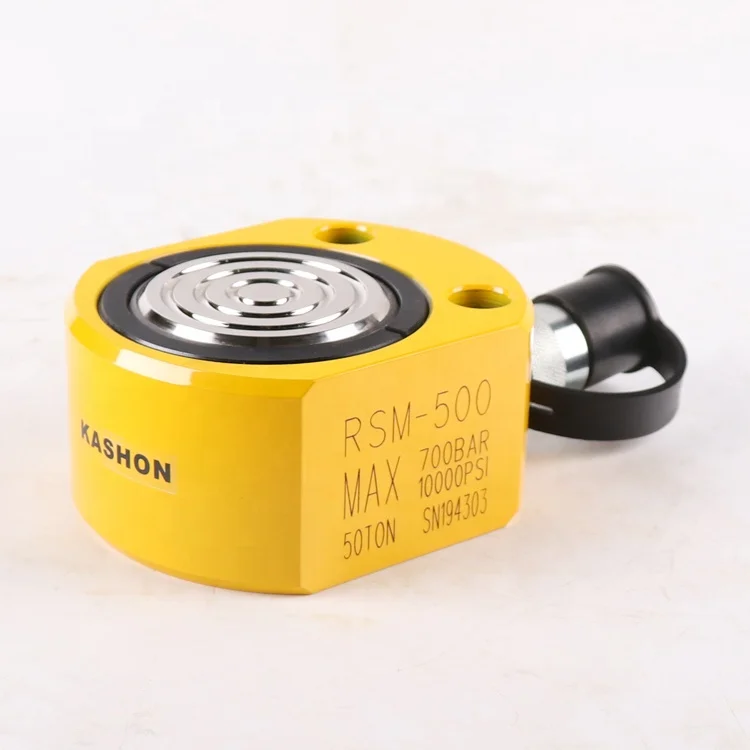 

RSM500, 50 ton Capacity 16 mm Stroke Low Height Flat Hydraulic Cylinder Enerpac Same
