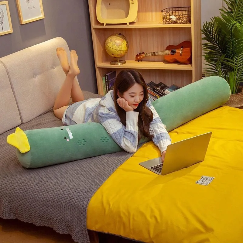 Charming Cylindrical Body Pillow - Soft Cartoon Side Sleeper with Detachable & Washable Cover