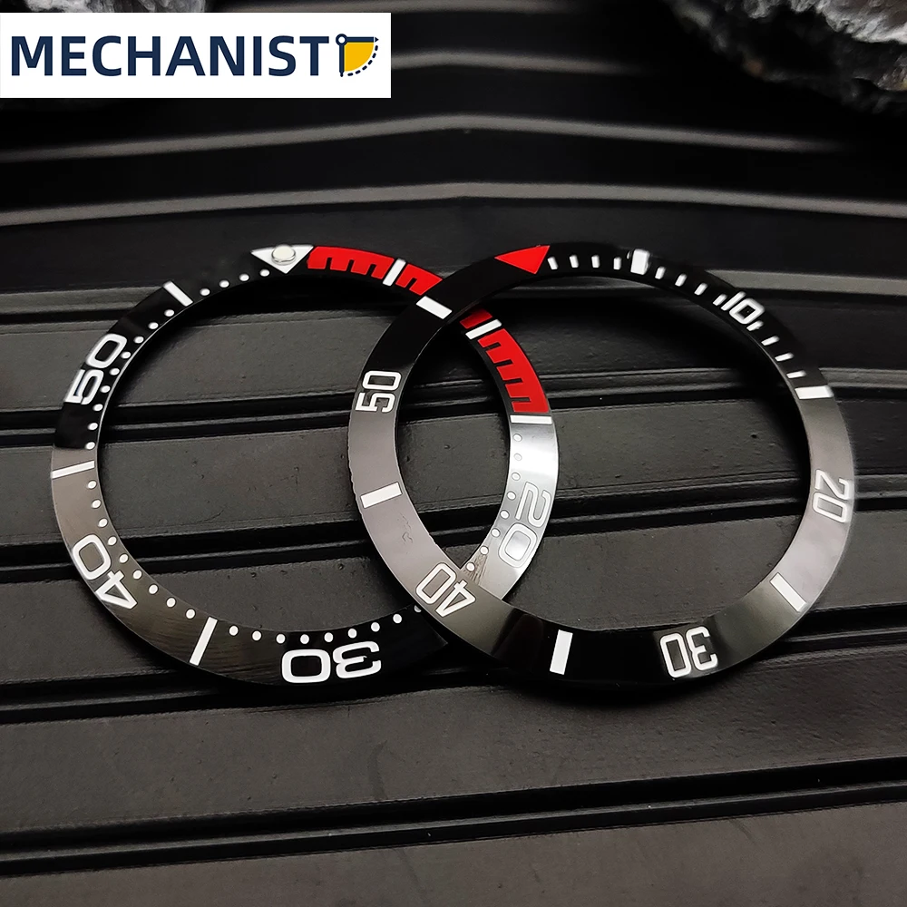 

Новинка от машиниста, роскошный четверть Красного 38 мм керамический Безель, запчасти, вставка, кольцо, светящиеся бусины 30,5 мм