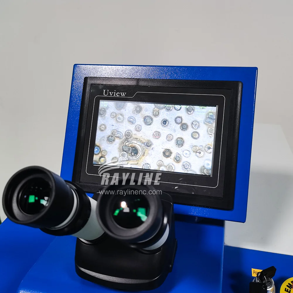 200W desktop jewelry laser spot welding machine ccd Yag spot laser welding machine gold silver jewelry necklace repair 4