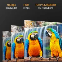 HDMI Cable 8K/60Hz 4K/120Hz 48Gbps HDMI2.1 Digital Cables  HDR For TV Box HDR10+ PS5 PS4 Laptop Monitor Projectors 1m 2m 3m 5m 5